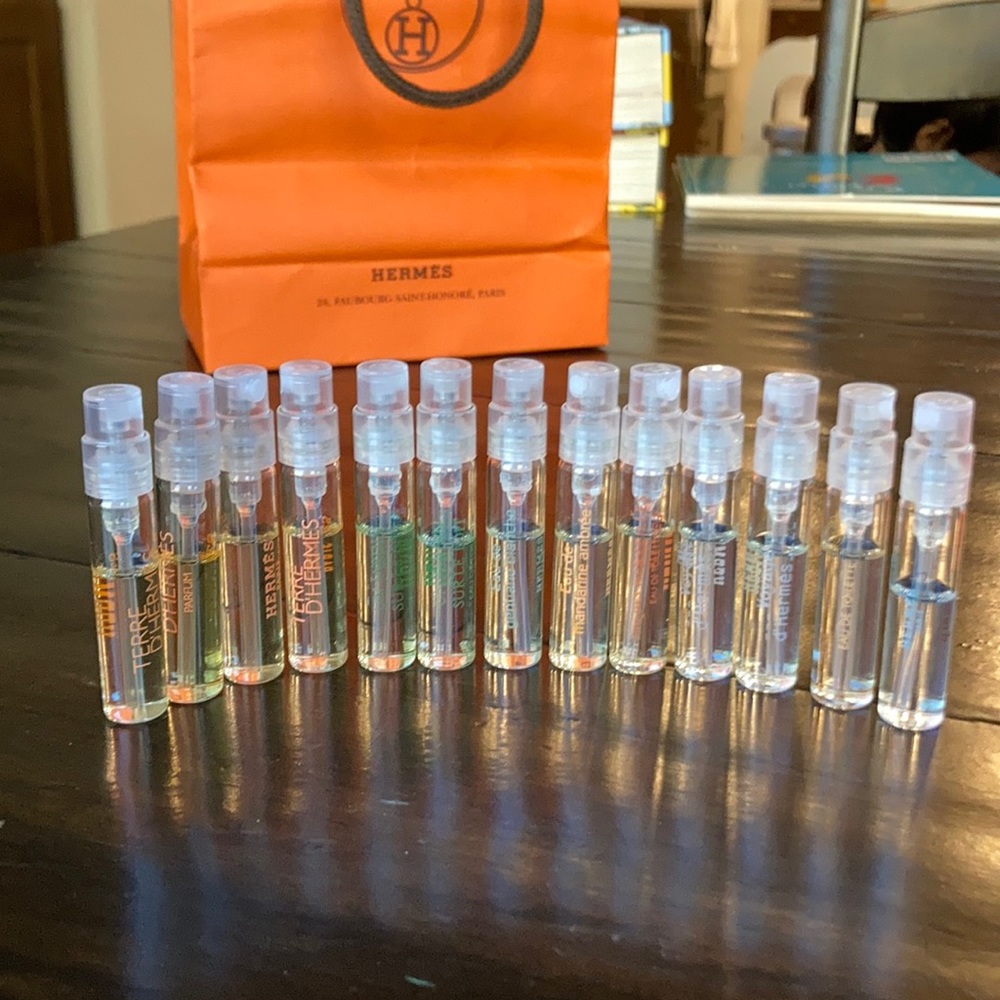 Hermès Sample Perfumes 14 bottles